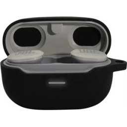 INF Étui de protection pour écouteurs Bluetooth avec mousqueton Le noir
