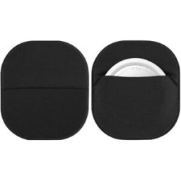 INF Étui de protection élégant en tissu Lycra pour Apple AirTags Le noir