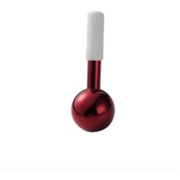INF Marteau de massage facial en acier inoxydable 304 - Cuillère glacée rafraîchissante pour lifting, resserrement des pores et Vin rouge
