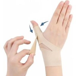 INF Attelle de Poignet Gaine Tendineuse Élastique - Paire, Nylon Respirant, Support de Pouce Réglable L peau
