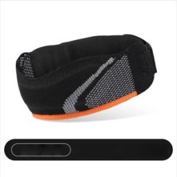 INF Sangle rotulienne réglable avec coussinet en silicone amortisseur pour sports - Compression ciblée et maintien confortable Le noir