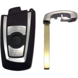 INF Coque de remplacement pour clé de voiture 3 boutons Compatible avec BMW CAS4 Série F