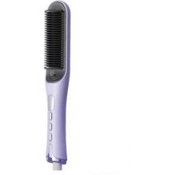 INF Brosse Lissante LCD Portable - Peigne Lissant et Bouclant 2-en-1 Violet