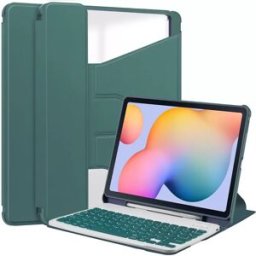INF Étui Clavier Bluetooth Rotatif à 360° avec Emplacement pour Stylet Compatible avec Lenovo Tab M11/Xiaoxin Pad 2024 - Vert