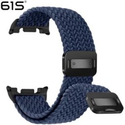 INF Bracelet en nylon tressé élastique avec boucle magnétique 46 mm compatible avec Samsung Galaxy Watch 8 Classic Bleu