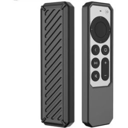 INF Étui de protection en silicone pour télécommande Apple TV 4K 2021/2022 Le noir