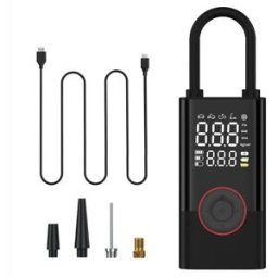 INF Gonfleur de pneus sans fil - Compresseur portable pour voiture, vélo et moto avec double affichage numérique, batterie
