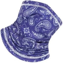 INF Lot de 2 masques moto : Tour de cou respirant, doux et polyvalent Bleu