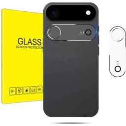 INF Protection d'objectif 3D intégrale avec anneau lumineux pour iPhone 17 Air (lot de 2)