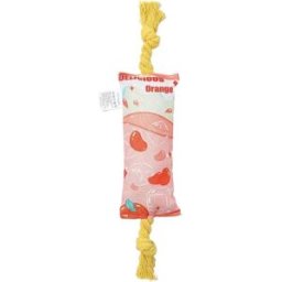 INF Jouet à mâcher pour animaux de compagnie avec barre à nœuds en corde - Jouet interactif et doux en polyester pour chiens