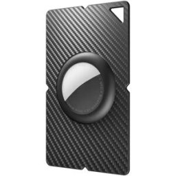 INF Étui porte-carte AirTag - Porte-carte PC slim compatible avec Apple AirTag 1/2, Noir