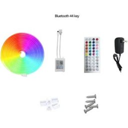 INF Ruban LED Néon RGB 5m avec Synchronisation Musique Bluetooth & Télécommande 44 Touches