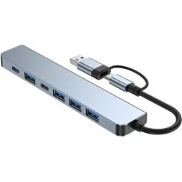 INF Hub USB-C / USB 2-en-1 7 ports USB3.0 pour Windows MacOS