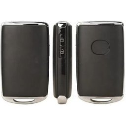 INF Coque de remplacement pour clé de voiture 2 boutons lame gauche compatible avec Mazda - Boîtier ABS noir