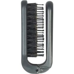 INF Brosse à Cheveux Pliable Portable avec Poils de Sanglier - Peigne de Voyage Le noir