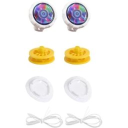 INF Système de Boucle Rotative Automatique pour Lacets 4 Pièces compatible with Sneakers et Chaussures Décontractées - Système Blanc