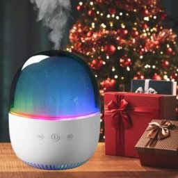 INF Diffuseur d'arômes 3-en-1 pour le sommeil, veilleuse et humidificateur - Brume silencieuse, changement de couleur Blanc