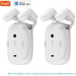 INF Moteur de Rideau Intelligent Électrique ZigBee Double Ouverture pour Tringle Romaine - Automatisation Facile