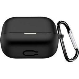 INF Étui de protection en silicone compatible avec les écouteurs Bluetooth Anker Soundcore K20i - Antichoc et anti-poussière Le noir