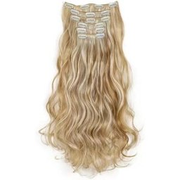 INF Extensions de Cheveux à Clips Blond Doré Ensemble de 6 Pièces 16 Clips