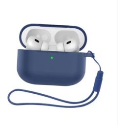 INF Étui de protection en silicone compatible avec Apple AirPods Pro 3 - Ensemble de deux pièces Bleu