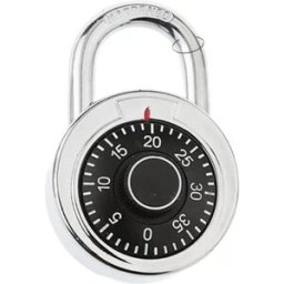 INF Cadenas à combinaison à cadran rond - Serrure de sécurité en alliage de zinc pour salle de sport, casier, bagages