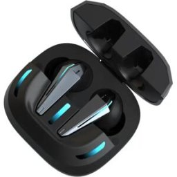 INF Écouteurs Gaming Bluetooth style Mecha - Latence Faible, Contrôle Tactile, Batterie 650MAH, Ajustement Ergonomique Le noir