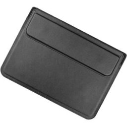 INF Housse en Cuir pour Ordinateur Portable 15/16 pouces Compatible avec Macbook, Dell, Lenovo - Étui de Protection Le noir