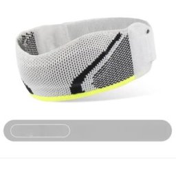INF Sangle rotulienne réglable avec coussinet en silicone amortisseur pour sports - Compression ciblée et maintien confortable Gris
