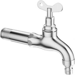 INF Robinet Extérieur Verrouillable - Longueur Moyenne 13cm - Antivol pour Machine à Laver