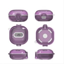 INF Étui de protection en polycarbonate compatible avec Samsung Galaxy Buds Live/Pro/2 - Coque monobloc lavable et Violet