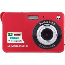INF Appareil photo numérique K09 avec carte 32GTF - Capturez chaque instant Rouge