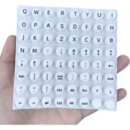 INF Autocollants de protection pour clavier avec ongles longs - Frappe facilitée et protection des touches
