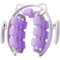 INF Roller de massage anneau - 20 rouleaux à axe en mousse pour relaxation musculaire profonde et enveloppe 360° Violet