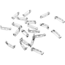 INF Broche en acier inoxydable avec fermoir de sécurité XS