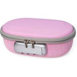 INF Boîte de Rangement à Code - Argent PU+EVA, Organisateur Privé avec Cadenas Personnalisable 3-8 Chiffres