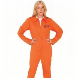 INF Déguisement de prisonnier orange pour cosplay - Tenue de fête d'Halloween M