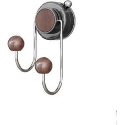 INF Crochet à Ventouse - Petit Porte-Manteau et Chapeau à Boule, Installation Sans Percage Gris