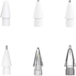 INF Ensemble de 6 embouts de remplacement multicolores compatible avec Apple Pencil - Pointes twist-on à ressort allongé