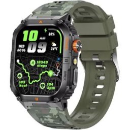 INF Montre Intelligente Multifonctionnelle avec Suivi de Santé et Appels Bluetooth, compatible avec APPLE Vert