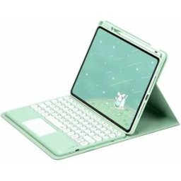 INF Étui Clavier Bluetooth Vert Menthe avec Touchpad pour iPad Pro 11 pouces (2018-2022)