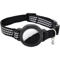 INF Collier réfléchissant pour chat avec support pour Airtag XS