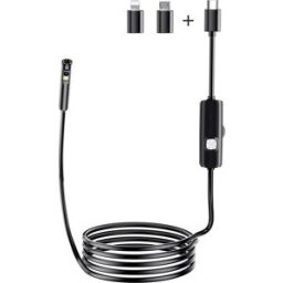 INF Caméra d'inspection de tuyaux AN112 avec 8 LED et câble flexible 3.5m