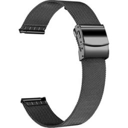 INF Bracelet de montre en acier inoxydable de 22 mm pour Samsung/Huawei Le noir
