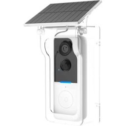 INF Sonnette Vidéo Sans Fil avec Couverture Anti-Pluie Blanche et Transparente : HD, Audio Bidirectionnel, Vision Nocturne