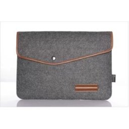 INF Housse élégante en feutre gris foncé pour tablette/ordinateur portable - 14 pouces