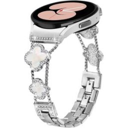 INF Bracelet de Montre pour Samsung Galaxy Watch 4/5/6 Argent