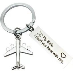 INF Porte-clés Sécurité Aérienne, Porte-clés en Acier Inoxydable model 1