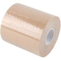INF Bande adhésive invisible élastique non tissée pour rehaussement et soutien de la poitrine (7,5 cm x 5 m) Beige