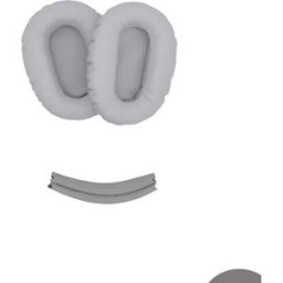 INF Ensemble de coussinets d'oreille et bandeau de remplacement compatible avec Sony WH-CH710N/CH720N (ensemble de 3 pièces) Gris